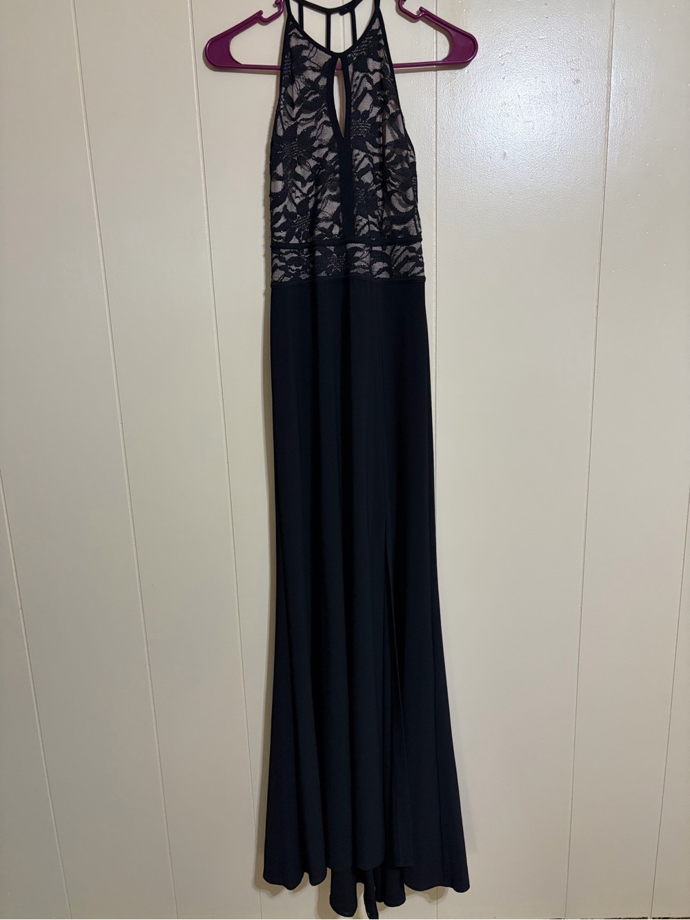 Morgan & Co. Black Dress with Pink Label
